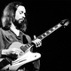 Phil Manzanera from Roxy Music plays a Gibson Firebird guitar on stage.